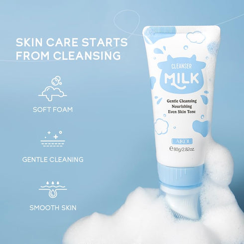 Skin Care Set Milk Beauty Gift Sets Skin Care Kit with Cleanser, Day Cream, Night Cream, Eye Cream Travel Kit for Women Wife Mom Daughter Deep Hyd...