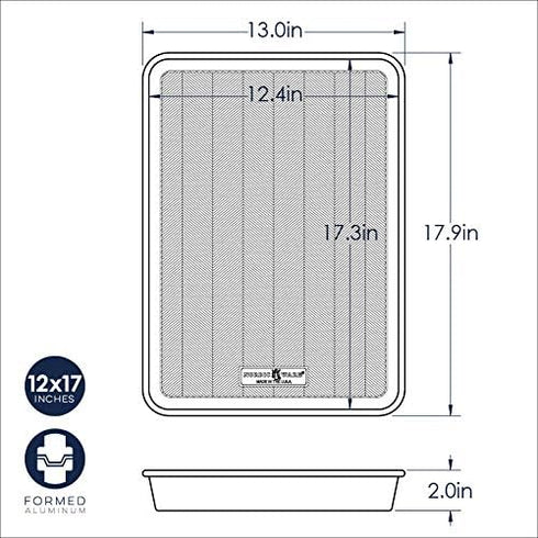 Nordic Ware Prism High-Sided Sheet Cake Pan, 1 Pack, Natural...