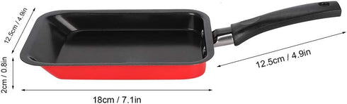 Rectangular Omelette Pan, Tamagoyaki Japanese Frying Pan Nonstick Square Egg Roll Tamago Pan Small Retangle Kitchen Cooking Mini Carbon Steel Tool...