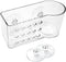 AMUONTY Sponge Holder for Kitchen Sink Suction,Plastic Sink Brush Sponge Caddy Sink Organizer-(5.7" x 2.4" x 3.1"),Clear...