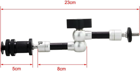 Haoge 7" Inch Adjustable Friction Articulating Magic Arm for DSLR Rig Camera LCD Monitor LED Light Flash Lights Microphone TPCAST HTC Vive Vive Pr...