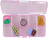 Craft County Plastic Bead Organizer – Clear – Customizable Compartments – Perfect for Organizing Small Items...