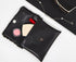 Envelope Clutch Bag, Elegant Party Handbag for Women, Faux Leather Evening Bag, Black...