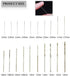 Pin Vise Hand Drill With 20 PCS Micro Twist Drill Bits Set 0.3mm-1.6mm Manual Drill Bits Hand Drill Set For Jewelry Making Walnut Resin and More H...