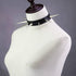 Unisex Simulated Leather PU Punk Rock Gothic Black-tone/Silver-tone Very Long 5.5cm(2.16") Spikes Rivets Choker Collar Necklace (16 Colors)...