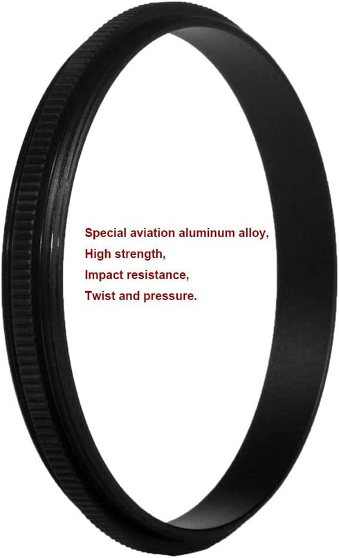 9 Pieces Filter Ring Adapter Set, Camera Lens Male to Male Metal Stepping Rings Kit (Includes 9pcs Male to Male Set 46-46mm 49-49mm 52-52mm 55-55m...