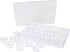Everything Mary Large Plastic Bead Storage Organizer Box, 24 Jars - Container for Beads & Supplies - Organizers for Craft, Art, & Painting - Plast...