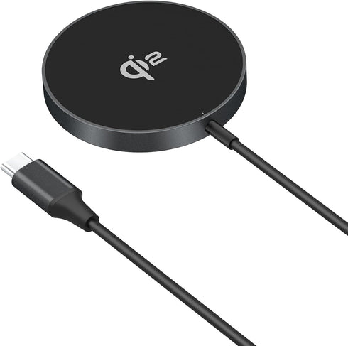 MMOBIEL Magnetic Wireless Charger 15W Qi2 Certified – Wireless Charging Pad for MagSafe iPhone and Samsung – Wireless Charging Station for AirPods...