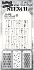 Tim Holtz Stampers Anonymous Mini Layering Stencils, Set #57, 1 Cable Binder Ring, September 2023 Release, Bundle of 2 Items (CAR2THMST057)...