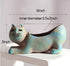 123Arts Ceramic Cat Shape Planter Succulent Pot Retro Flower Pot Cat Ornament...