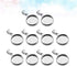 EXCEART 20pcs Trays Pendants Stainless Steel Round Cabochons Settings Bezels Base Blanks Charms Kit for Photo Necklace Bracelet Jewelry Making (Si...