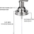 Amolliar Mason Jar Foaming Soap Dispenser Pump Lids, Rustproof Stainless Steel Lid Plastic Pump for Regular Mouth Mason Jar, Kitchen Bathroom Farm...