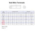 40PCS Gauge 8 6 4 Butt Terminal Electrical Wire Connectors Tinned Copper Crimp Splices Cable Ferrules...