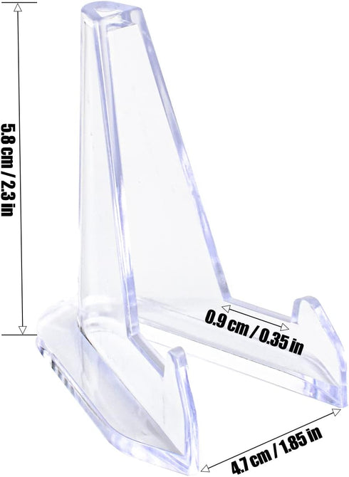 24 PCS Acrylic Easel Stand Baseball Card Stands Sports Card Display Stand (2.3")...