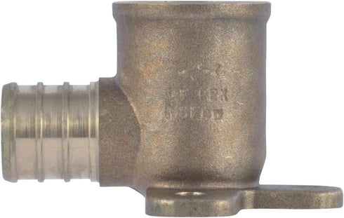 SharkBite 3/4 PEX Pipe x 1/2 Inch FNPT Crimp 90 Degree Drop Ear Elbow, Brass Plumbing Fitting, PEX Pipe, PE-RT, UC342LFA...