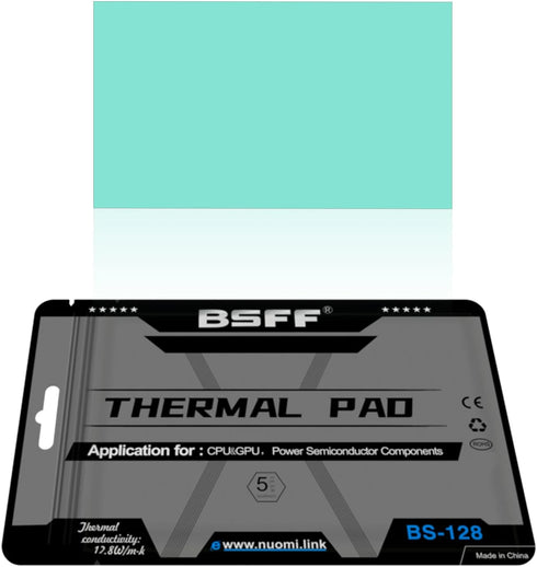 Thermal Pad, Silicone Thermal Pads 80x40x2mm, for Laptop Heatsink/GPU/CPU/LED Cooler, High Temperature Resistance and Non Conductive...