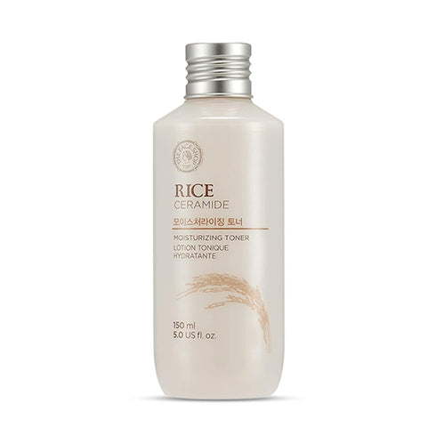 The Face Shop Rice Ceramide Moisturizing Toner - Rice Extract Rice Toner for Face - Strengthens Skin Barrier - Hydrating Targets Dryness - Lightwe...