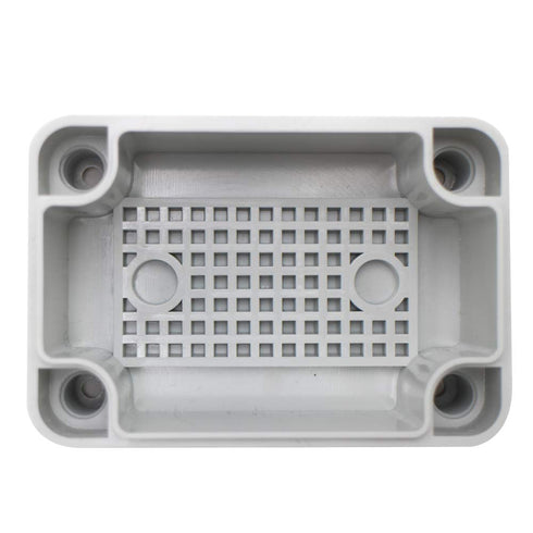 MAKERELE Outside Electrical Box Waterproof Grey 3.74”2.56”2.17” (956555mm) IP67 Small Project ABS Plastic Case with 2 NPT 1/4” Glands...