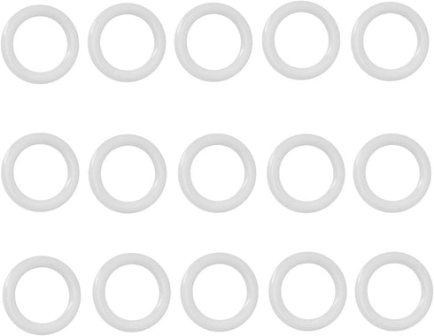 Plastic O Rings 15Pack 1" DIY Crochet Ring Circle Hook Craft Tool Accessory for Handbag Car Seat Manual Handbag Material Plastic Ring Hook Café Cu...