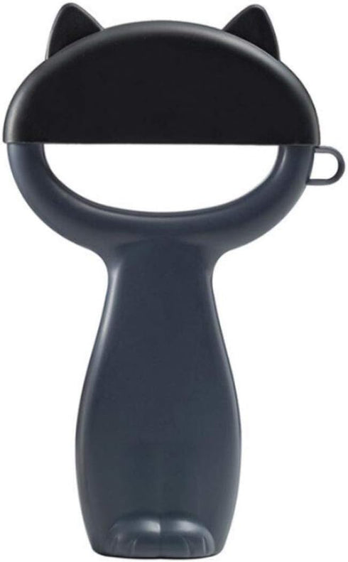 Cat Style Portable Multi-function Peeler Household Fruit Vegetable Potato Paring Knife Dust-Proof Lid Multifunction Paring Knife Kitchen Tool (Bla...