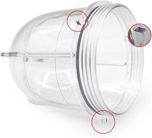 Anbige Replacement Parts Cups,Compatible with original Magic Bullet Blender Juicer 250W MB1001 (2 short cups)...