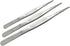 Adecco LLC Stainless Steel Tongs tweezer with precision serrated tips for sea food (8" 10" 12")...
