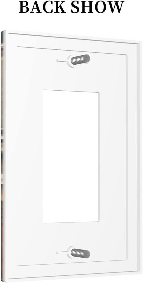 Farm Cow Single Rocker Light Switch Cover Decorative Wall Plate Electrical Switchplate for Farmhouse Country Home Decor...