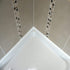 39 Inch Shower Threshold Water Dam Barrier Door Bottom Seal Strip, Silicone Rubber Kitchen Splash Guard, Corner Dam Water Retaining Strip for Coun...