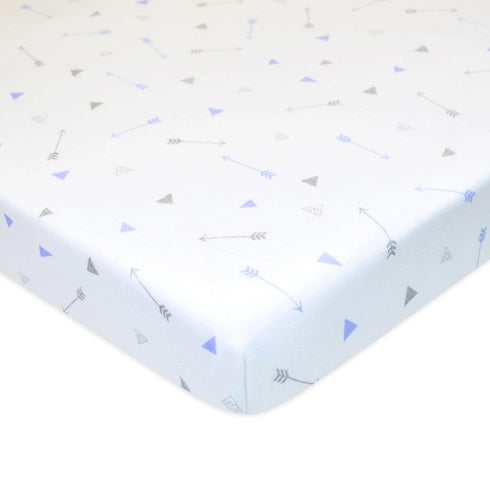 American Baby Company 100% Natural Cotton Fitted Mini Crib Sheet 38" x 24" - Soft & Breathable Small Nesting Portable Crib Sheet, Fits Pack N Play...