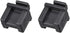 uxcell 5pcs SFP Silicone Protectors Cap Port Cover Anti Dust 14mmx12mmx17mm Black...
