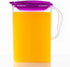 LocknLock Aqua Fridge Door Water Jug with Handle BPA Free Plastic Pitcher with Flip Top Lid Perfect for Making Teas and Juices, 3 Quarts, Purple...