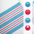 Linteum Textile (3-Pack, 30x40 in) Receiving Hospital Baby Blankets, 100% Cotton, Classic White w/Blue & Pink Stripes...