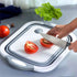 Heclasal Collapsible Cutting Board tub, Space Saving Multifunctional Chopping Board, Fruit & Vegetable Containers Basket, Washing Drain Basket for...