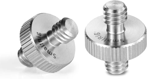SMALLRIG 1/4" to 1/4" Male Threaded Screw Adapter Double Head Stud for Camera Cage Monitor LED Microphone, Pack of 2-828...