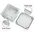 Co. 4" x 4" x 2.75" PVC Waterproof Plastic Junction Conduit Box with Pre Molded 3/4" & 1" Conduit Holes (4" x 4" x 2.75", 1 Pack)...