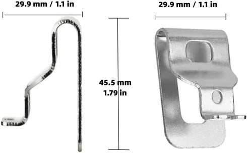 N268241 Belt Hook Clip fits Dewalt 20V Max Tools DCD980 DCD985 DCD980L2 DCD985L2 Replaces N169778 (6/Pack)...