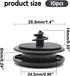 10PCS Car Floor Mat Retainers,Anti-Slip Black Nylon Car Mat Clips Holder Clamps for Fastening Car Carpet,Suitable for Car Truck SUV RV Van (10PCS)...