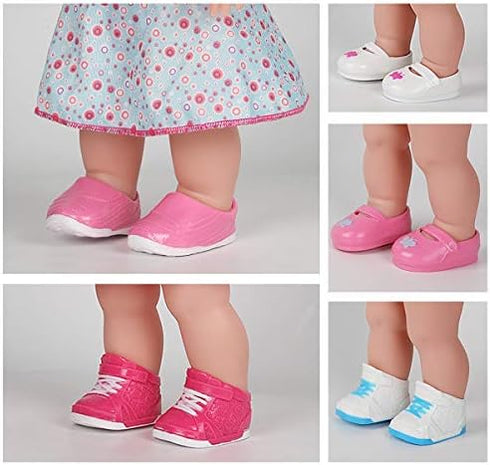 Shoes Toys for Mini Doll ?5 Pairs of Shoes for 15-16 Inch Doll Toy, Toy Boots Sneakers Sport Shoes...