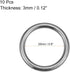 uxcell O Ring Buckle 20mm(0.8") ID 3mm Thickness Zinc Alloy O-Rings for Hardware Bags Belts Craft DIY Accessories, Black 10pcs...