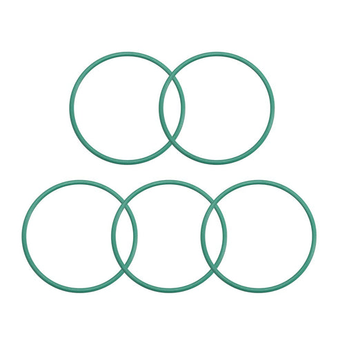 uxcell Fluorine Rubber O-Rings, 21mm OD 19mm ID 1mm Width FKM Seal Gasket for Machinery Plumbing, Green, Pack of 5...