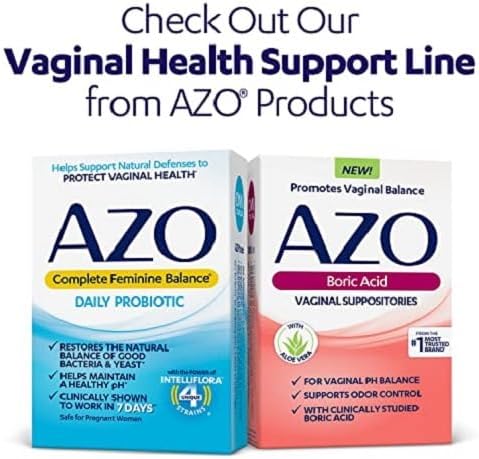AZO Yeast Plus Dual Relief Tablets, , FSA/HSA Eligible, Yeast Infection and Vaginal Symptom Relief, Relieves Itching & Burning, 60 Count...