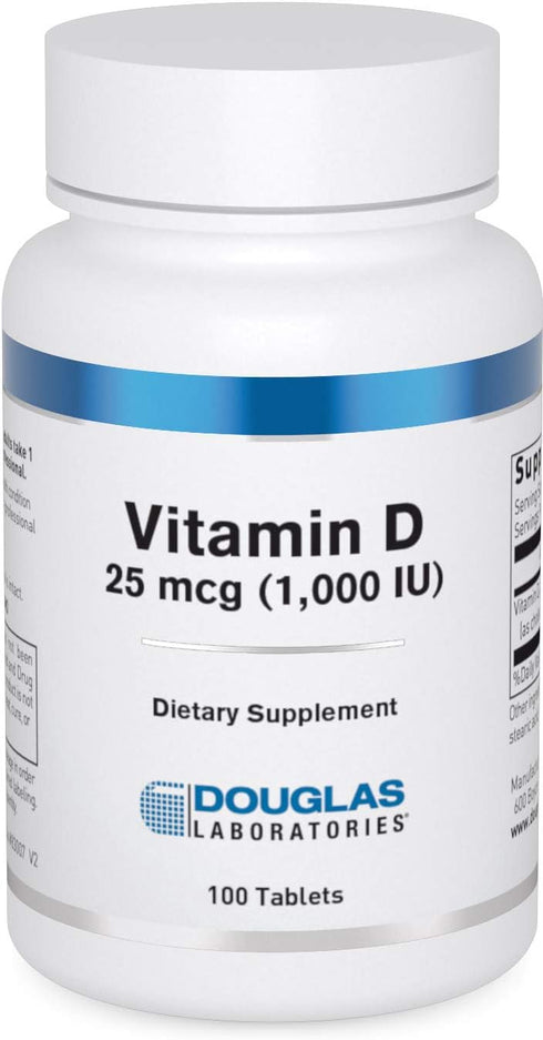 Douglas Laboratories Vitamin D 25 mcg (1,000 IU) - D3 Vitamin - for Immune Support, Bone Health & Tooth Health* - D Vitamin as Cholecalciferol - 1...