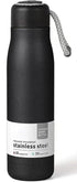 Water Bottle with Portable Lid Metal Thermos Vacuum Insulated Stainless Steel | Reusable Leak Proof BPA-Free Flask | 17oz, Black...