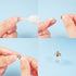 PH PandaHall 50 pcs 12mm Mini Empty Clear Glass Globe Bottles Wish Ball Bottles DIY Pendant Charms with Platinum & Golden Brass Bails Cap for Earr...