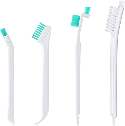 Small Cleaning Brushes Set, 4 pcs Crevice Household Cleaning Tool for Window Track Groove Sliding Door Bottle Gaps Humidifier Baseboard, Tiny Deta...