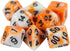 Orange and White DND Dice Set - 'Troll Slayer'...