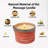 Natural Soybean Massage Candles for Massage Therapy-Romantic Candles for SPA Treatment-Body Oil Candle for Relaxation 6.35OZ (Raspberry & Brandy S...