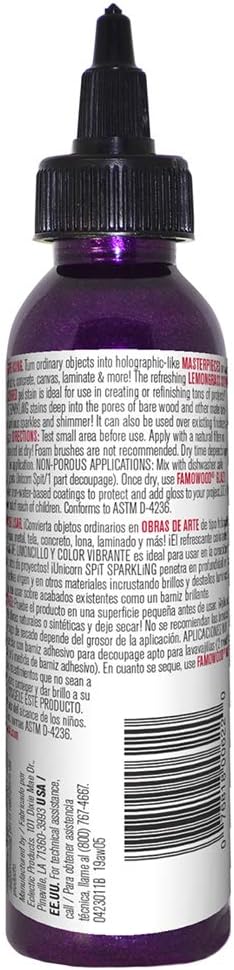 Unicorn Spit Gel Stain and Glaze 5775002 Sparkling Violet Vulture 4.0 Fl Oz...