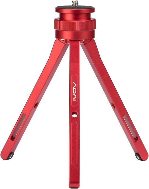 ADAI Mini Tripod Camera Tabletop Stand Aluminum Desktop Phone Portable Tripod Compatible with DSLR Camera Universal Phone/Projection/Zhiyun Stabil...