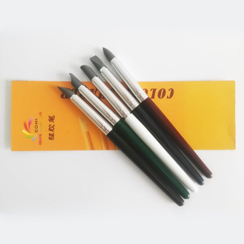 COMIART Clay Sculpture Tools Silicon Color Shapers Painting Brushes Size 6...